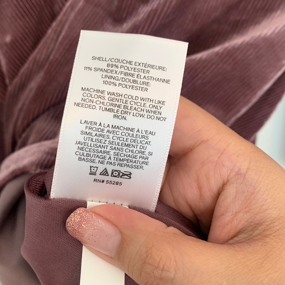 Express Velvet Long Sleeve Dress - Picture 5 of 5